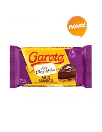 CHOCOLATE PARA COBERTURA GAROTO MEIO AMARGO 1 KG