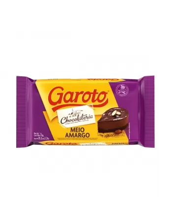 CHOCOLATE PARA COBERTURA GAROTO MEIO AMARGO 1 KG