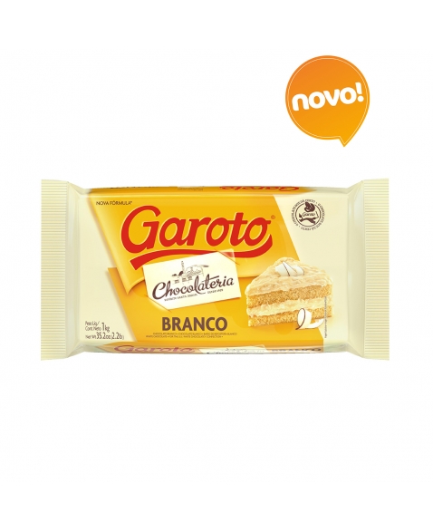 CHOCOLATE PARA COBERTURA GAROTO BRANCO 1 KG