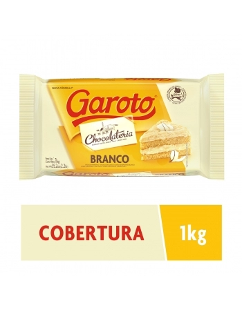CHOCOLATE PARA COBERTURA GAROTO BRANCO 1 KG