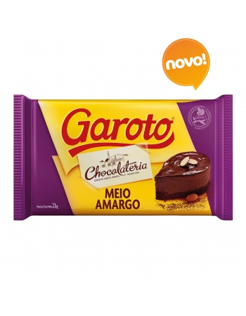 CHOCOLATE PARA COBERTURA GAROTO MEIO AMARGO 2,1 KG