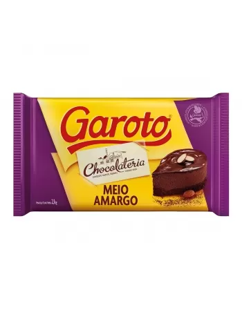 CHOCOLATE PARA COBERTURA GAROTO MEIO AMARGO 2,1 KG