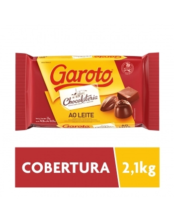 CHOCOLATE PARA COBERTURA GAROTO AO LEITE 2,1 KG