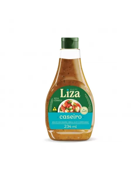 MOLHO PARA SALADA CASEIRO FRASCO 234 ML - LIZA