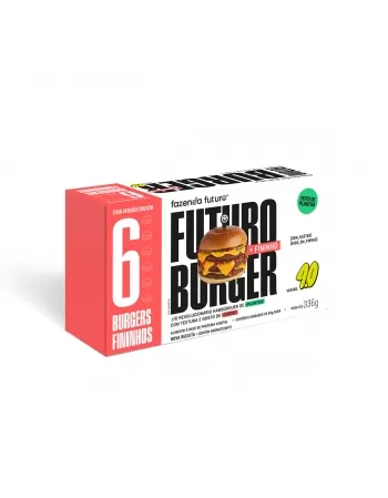 FUTURO BURGER 4.0 PACK 6 UNIDADES FININHAS FAZENDA FUTURO