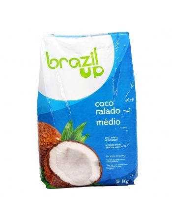 COCO RALADO MEDIO SECO PURO BRAZIL UP SACO 5 KG - DIKOKO