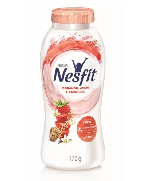 NESFIT IOGURTE MORANGO BAUNILHA - UN COM 170 G