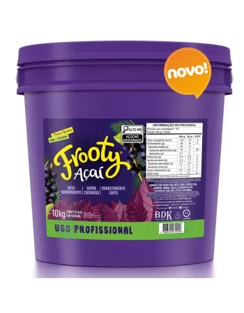 FROOTY AÇAÍ ORIGINAL CREMOSO FOOD SEVICE 10 KG