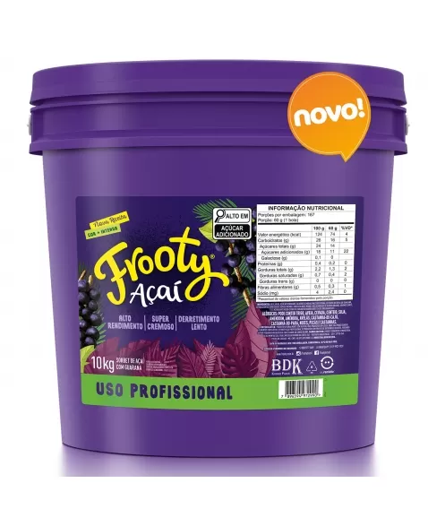 FROOTY ACAI CREMOSO ORIGINAL FOOD SEVICE 10 KG