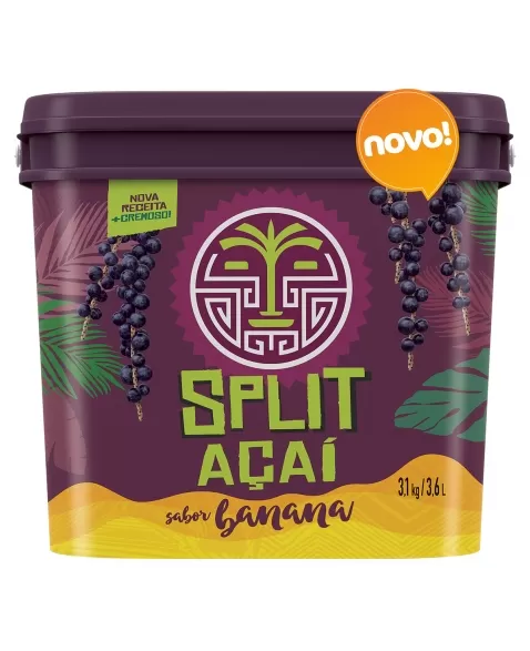 SPLIT ACAI SABOR BANANA 3,6 LT