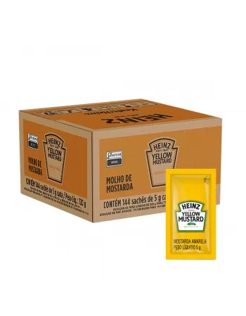 HEINZ MOSTARDA AMARELA SACHE 5G (144X5G)