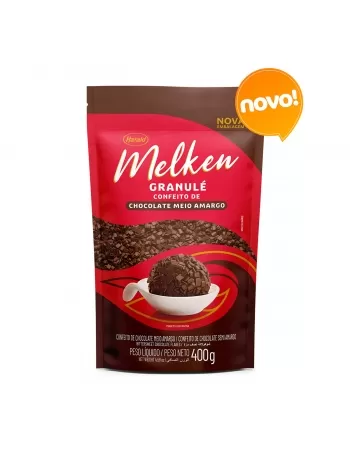 GRANULÉ DE CHOCOLATE MELKEN MEIO AMARGO 400G HARALD