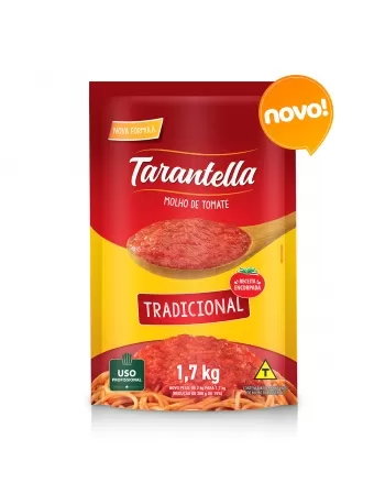 TARANTELA MOLHO DE TOMATE TRADICIONAL 1,7 KG