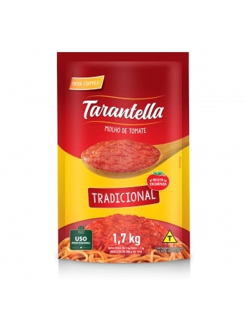 TARANTELA MOLHO DE TOMATE TRADICIONAL 1,7 KG