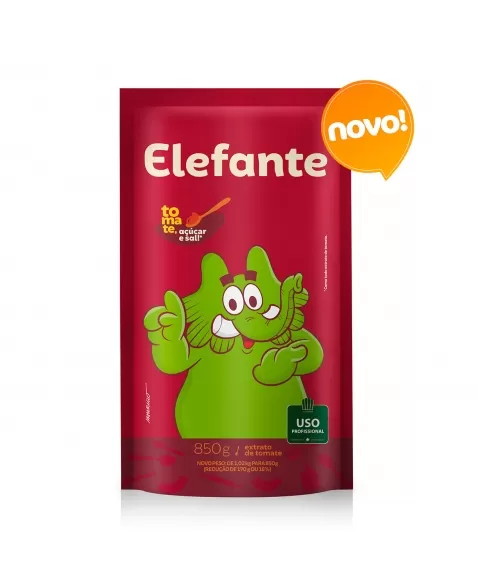 ELEFANTE EXTRATO DE TOMATE SACHE 850G