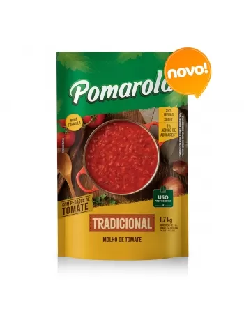 POMAROLA MOLHO DE TOMATE TRADICIONAL 1,7 KG