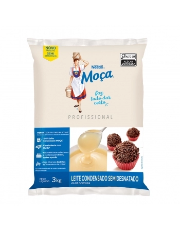 LEITE CONDENSADO MOÇA SEMIDESNATADO 3 KG NESTLÉ
