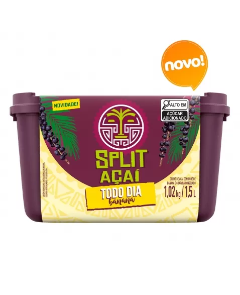 SPLIT ACAI TODO DIA SABOR BANANA 1,5 LT