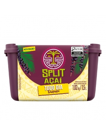 SPLIT ACAI TODO DIA SABOR BANANA 1,5 LT