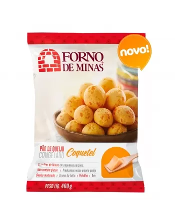 PÃO DE QUEIJO COQUETEL 400 G FORNO DE MINAS