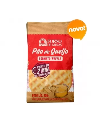 PÃO DE QUEIJO WAFFLE 200 G FORNO DE MINAS