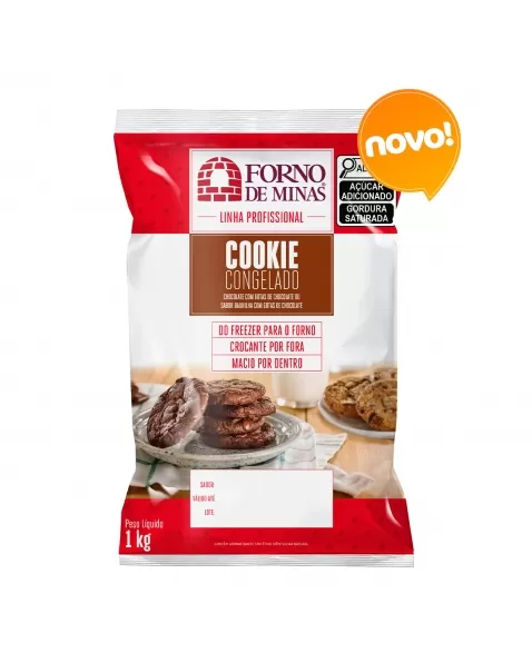 FM COOKIE BAUNILHA GOTAS DE CHOCOLATE CRU 1 KG FOOD SERVICE (20X50G)