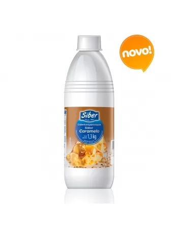 COBERTURA PARA TAÇAS E SORVETES SABOR CARAMELO 1,3 KG SIBER