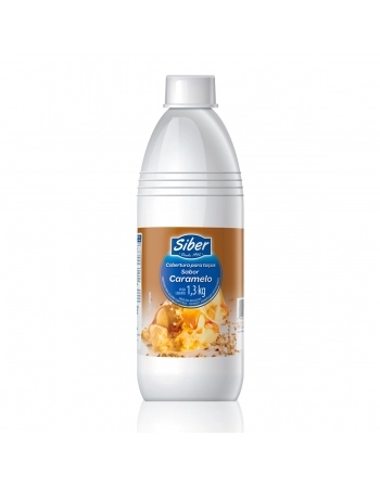 COBERTURA PARA TAÇAS E SORVETES SABOR CARAMELO 1,3 KG SIBER