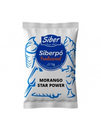 SIBER SABORIZANTE EM PO SABOR MORANGO STAR POWER 1 KG