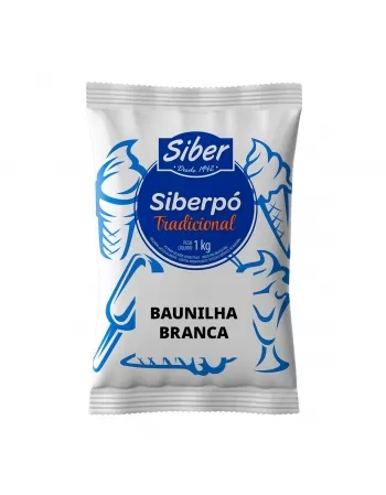 SIBERPÓ BAUNILHA BRANCA SABORIZANTE EM PÓ 1 KG SIBER