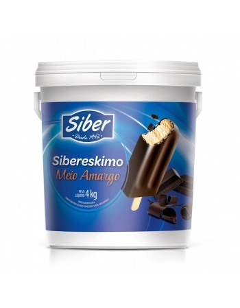 SIBERESKIMO COBERTURA CHOCOLATE MEIO AMARGO 4 KG
