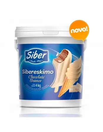 SIBERESKIMO COBERTURA CHOCOLATE BRANCO 4 KG SIBER