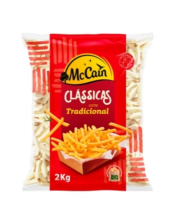 BATATAS CLÁSSICAS CORTE TRADICIONAL 2 KG MCCAIN - CAIXA COM 8