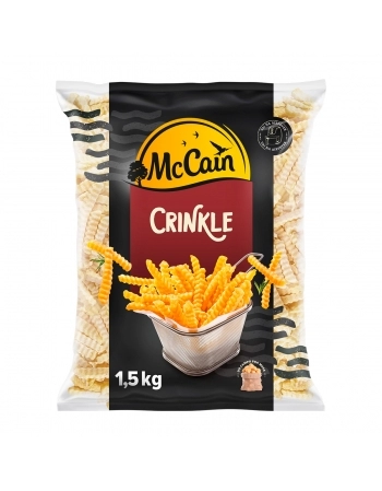 BATATAS CRINKLE 1,5 KG MCCAIN - CAIXA COM 10