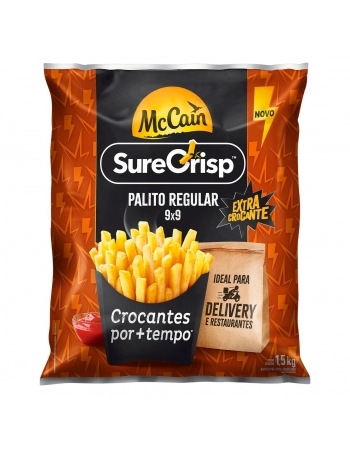 BATATAS PALITO SURECRISP 9 MM 1,5 KG MCCAIN - CAIXA COM 8