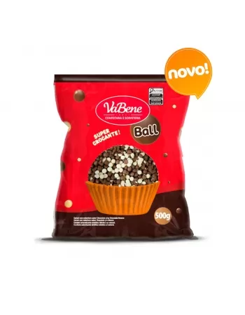 VABENE CEREAL MINI C/COBERTURA AO LEITE E BRANCO 500 G