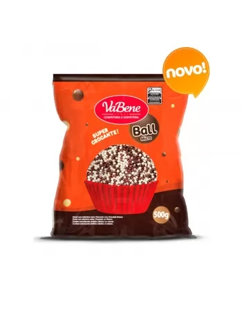 VABENE CEREAL MICRO C/COBERTURA AO LEITE E BRANCO 500 G