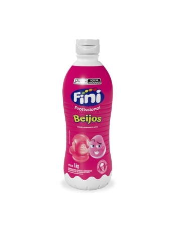 FINI CALDA P/SORVETE SABOR BEIJOS 1 KG