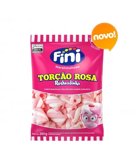 FINI MARSHMALLOW RECHEADO TORCAO ROSA 250G