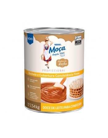 RECHEIO E COBERTURA MOÇA DOCE DE LEITE CONSISTÊNCIA CREMOSA 2,54KG DULCE DE LECHE