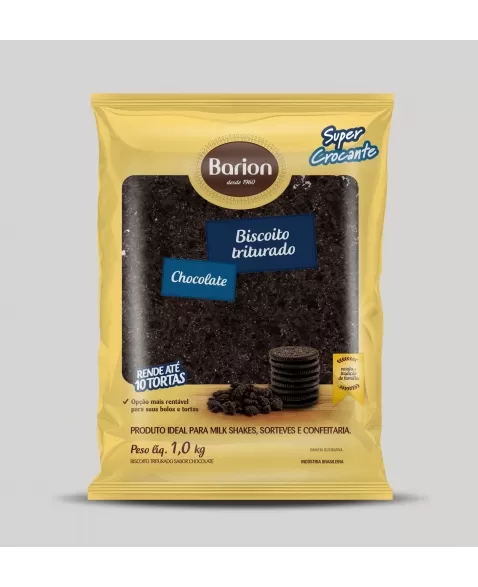 BISCOITO TRITURADO SABOR CHOCOLATE 1 KG - BARION