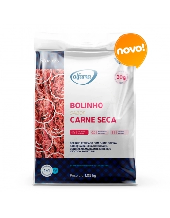 BOLINHO DE CARNE SECA 1,05 KG ALFAMA