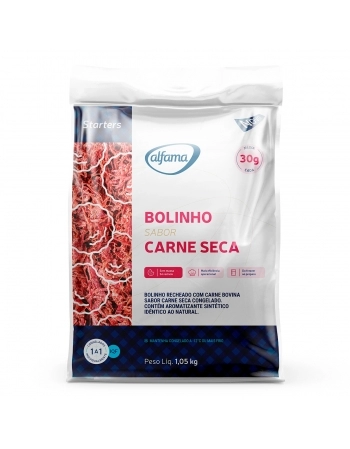 BOLINHO DE CARNE SECA 1,05 KG ALFAMA