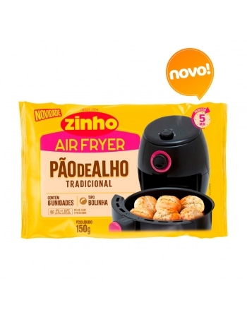 ZINHO PAO DE ALHO BOLINHA TRADICIONAL P/AIR FRYER 150 G