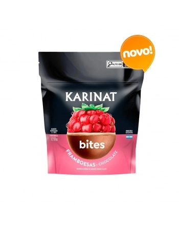KARINAT BITES FRAMBOESA CHOCOLATE AO LEITE 120 G