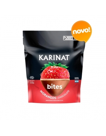 KARINAT BITES MORANGO CHOCOLATE AO LEITE 120 G