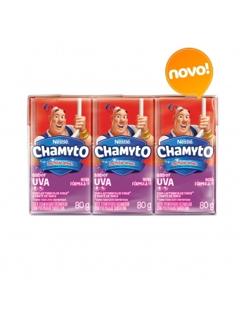 CHAMYTO LEITE FERMENTADO SABOR UVA 480G (CX/5)