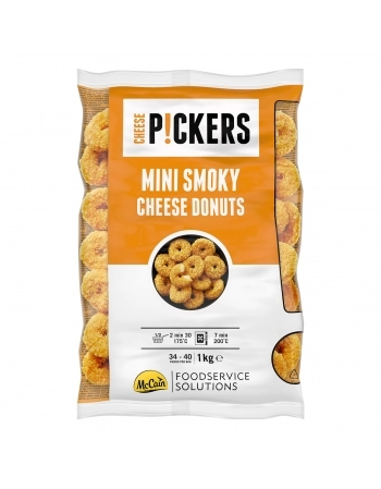 MINI SMOKY CHEESE DONUTS 1 KG PICKERS BY MCCAIN (6 X 1KG)
