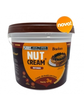 BARION NUTCREAM CREME DE AVELA MEIO AMARGO 3 KG