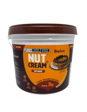 BARION NUTCREAM CREME DE AVELA MEIO AMARGO 3 KG